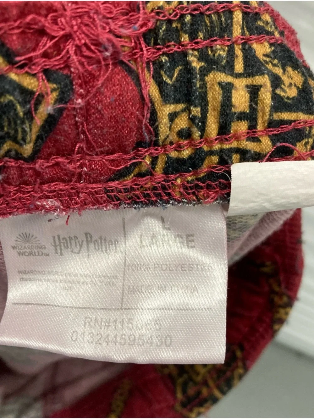 Warner Bros. Red and Gold Gryffindor Crest Lounge Pants